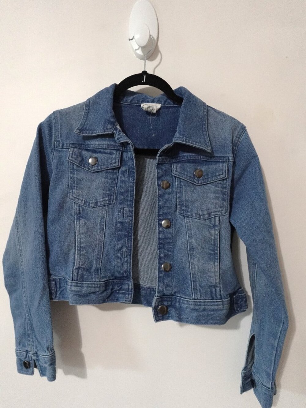 Nicole Miller Cropped Denim Jacket